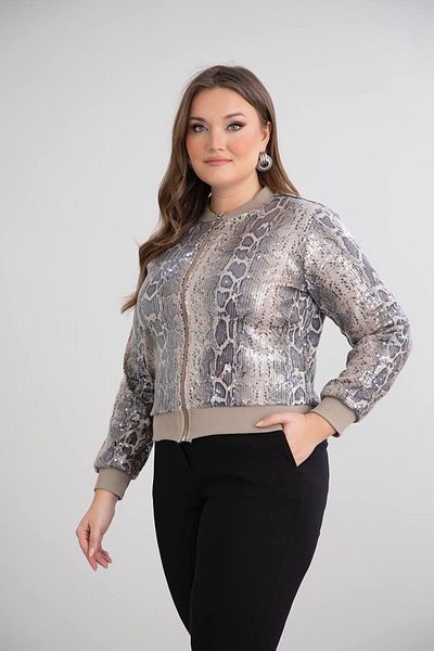 TUSSE Elegant Patterned Sequin Embroidered Large Size Stylish Cardigan
