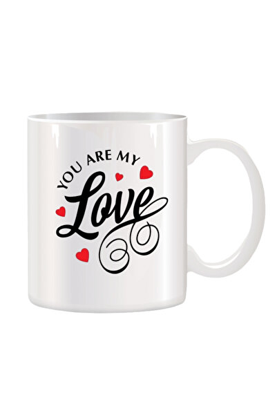 OEM Εξατομικευμένη λευκή κεραμική κούπα "Είσαι η Αγάπη μου", INOVATIX®. 330 ml