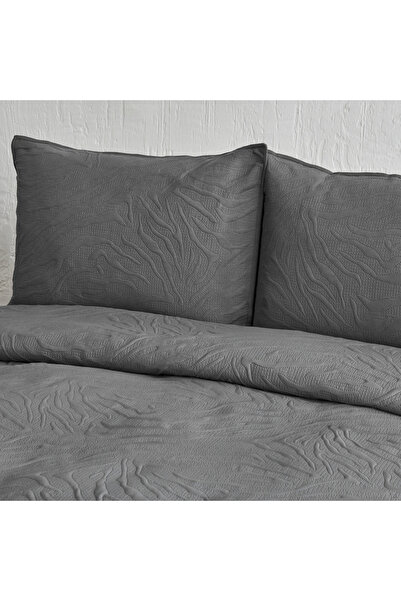 Karaca Home Sonnia Double Bedspread Set Anthracite