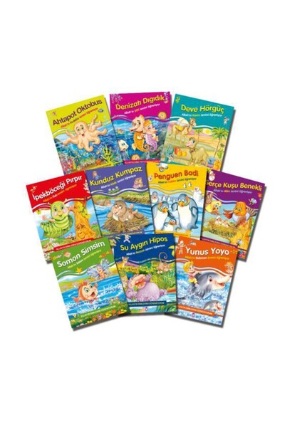 Timaş Çocuk Timaş Allahın Isimlerini Öğreniyorum 1. Set (10 Kitap)