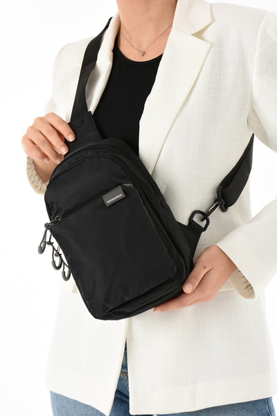 Sanmorris Unisex Suya Dayanıklı Çapraz Askılı Çok Gözlü Fermuarlı Bel Ve Göğü...