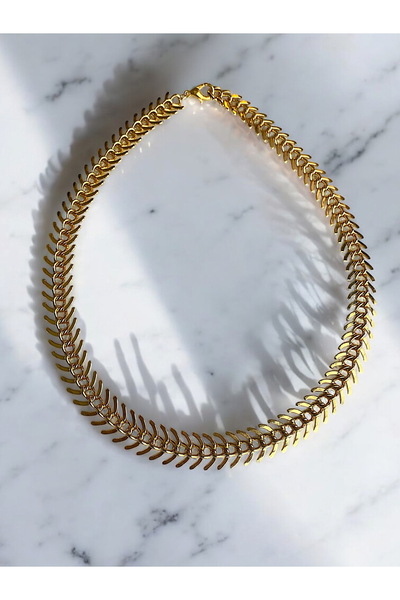 Glowelier Balıksırtı Choker Kolye