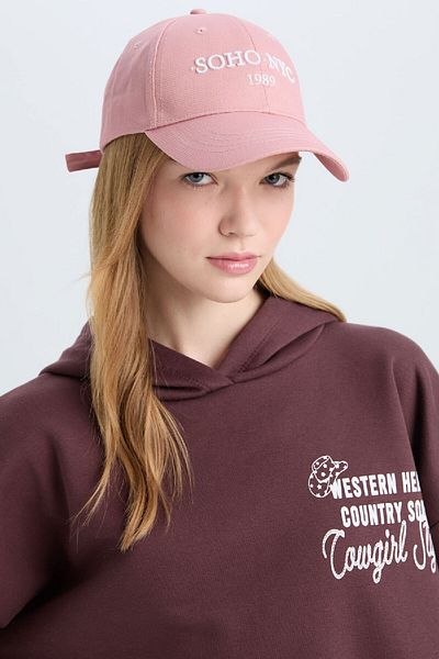 DeFacto Women's Label Printed Woven Baseball Basketball Cap D9477Ax25Sm