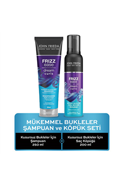 John Frieda Mükemmel Bukleler Köpük ve Şampuan Seti