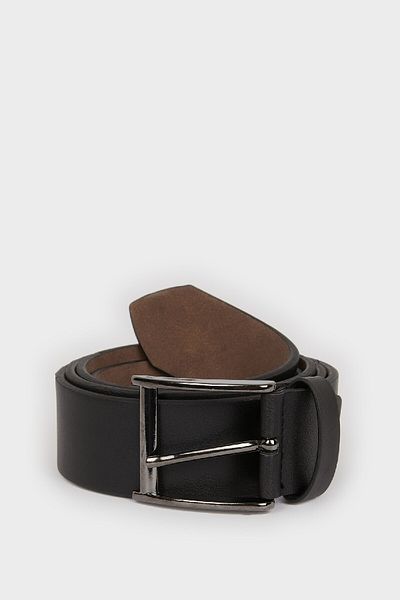 DeFacto Men's Rectangular Buckle S4214Azns, Faux Leather Jean Belt