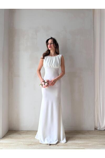 Mooi Butik White Wind Maxi Dress 7401