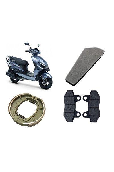 MOTOHANE Kuba Space 50 Bakım Seti Ön-Arka Balata Ve Hava filtresi