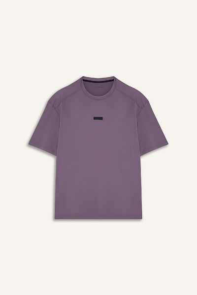 DeFacto DeFactoFit Boxy Fit Crew με λαιμόκοψη με στάμπα αθλητικό κοντομάνικο μπλουζάκι D7365AX25SP