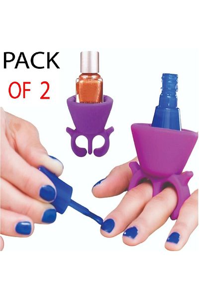 Generic 2pcs of multi-color nail polish holder