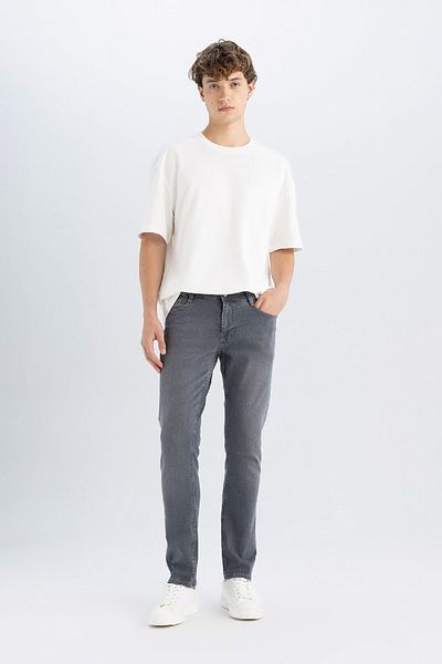 DeFacto Jeansy Pedro Slim Fit Regular Waist Skinny Leg Jeans - E0190Ax24Au