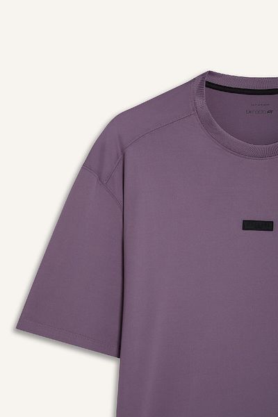 DeFacto DeFactoFit Boxy Fit Crew με λαιμόκοψη με στάμπα αθλητικό κοντομάνικο μπλουζάκι D7365AX25SP