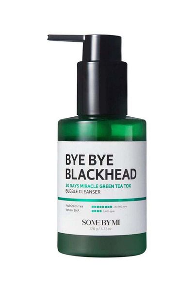 Some By Mi Bye Bye Blackhead 30 Days Miracle Green Tea Tox Bubble Clean- Foam Facial Cleanser 120 g