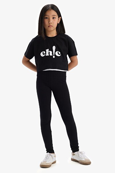 DeFacto Kız Çocuk Uzun Tayt B5654A825SM