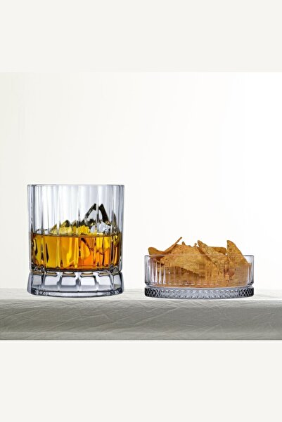 NUDE NudeGlass 4'lü Wayne Kristal Viski Bardağı & Paşabahçe 2'li Elysia Cam Ç...