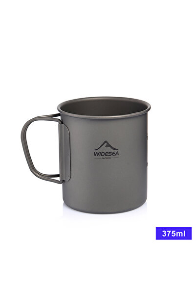 Choice كوب تيتانيوم 375 مل من Widesea للتخييم، كوب تيتانيوم، أدوات مائدة سياح...