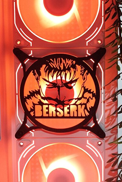 Caseybox Berserk 120x120 Mm Uyumlu Siyah Çerçeveli Oyun Pc Aksesuarı, Masaüst...