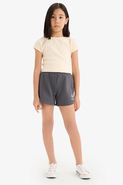 DeFacto Girl's Elastic Waist Printed Shorts E0729A825Hs