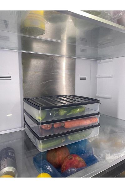 Tercih Home Set of 3 Freshbox Microwave and Diffracted Suitable Storage Container