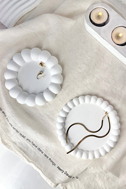 SadeMade Bubble 2’li Dekoratif Beton Tabak, Takı Tabağı, Organizer, Ürün Sunu...