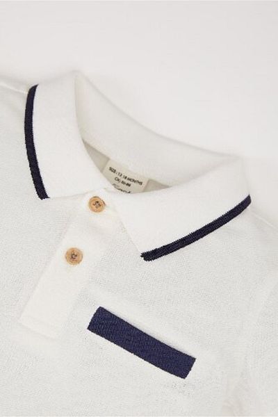 DeFacto Baby Boy Pique Short Sleeve Polo T-Shirt D9349A525Sm