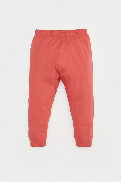 DeFacto Baby Boy Pajama Set - Vehicle Printed Long Sleeve Combed Cotton Top with Elastic Waist Long Bottom