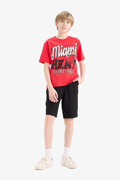DeFacto Boy's Elastic Waist Basic Plain Shorts B5867A825Sm