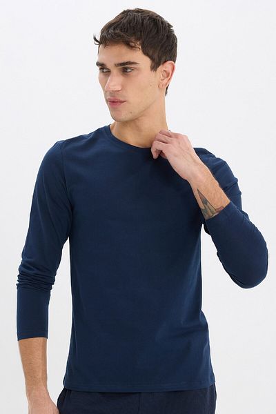 DeFacto Slim Fit Slim Fit kerékpáros gallér hosszú ujjú felső Z2771AZ25SP