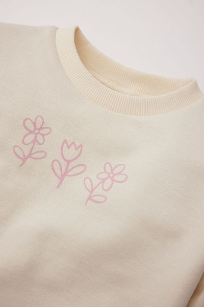 DeFacto Baby Girl Crew Neck Printed Sweatshirt D8548A525Sp