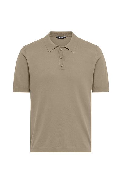 Only & Sons Men's Beige Polo T-Shirt (22022219-CHI)