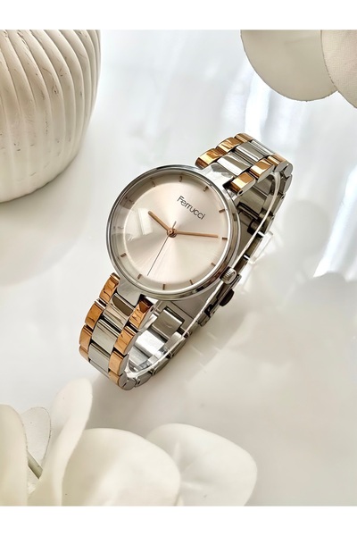 Ferrucci -(روز اند سيلفر) ساعة يد نسائية-