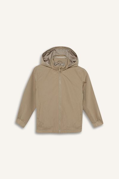 DeFacto Boy's Water Repellent Hooded Zipper Coat D5917A825Sp