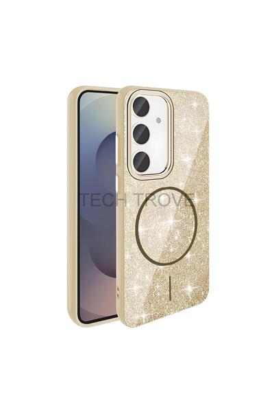 Hatreds Samsung Galaxy S23 FE Kılıf Simli ve Parlak Tasarımlı Magsafe Özellik...