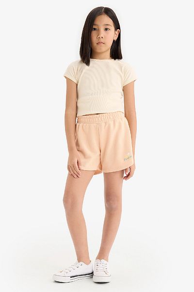 DeFacto Girl's Elastic Waist Printed Shorts E0729A825Hs