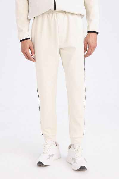 DeFacto DeFactoFit - Αθλητική ελαστική μέση Standard Fit Jogger Φούτερ - Skuba Diving Ύφασμα B4537AX25SP