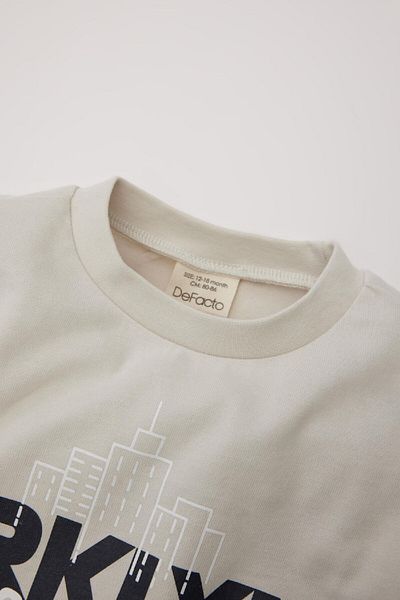 DeFacto Chlapecké tričko s dlouhým rukávem s potiskem Crew Neck D7924a525sp