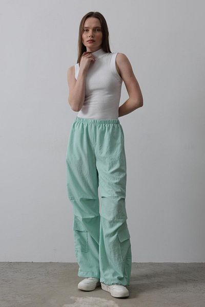 modaserdem Mint Parachute Cargo Pants
