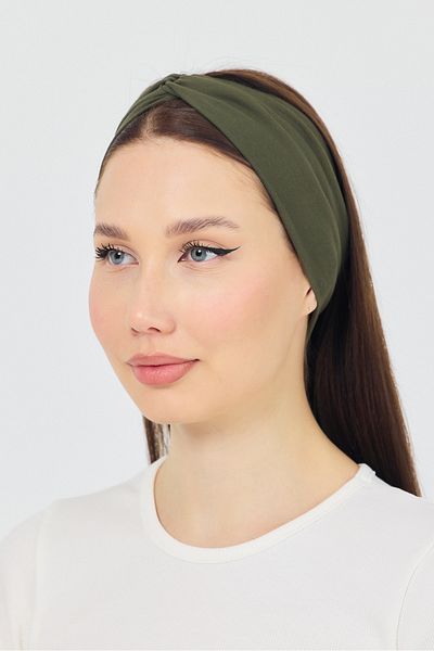 Butikgiz Women's Cross-Tied Cotton Combed Cotton, Anti-Slip, Soft, Flexible, Hair Band Bandana