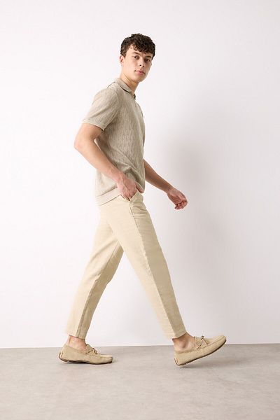 DeFacto Καλοκαιρινό Jogger Pantalon Regular Fit Βαμβακερές τσέπες ίσιο πόδι