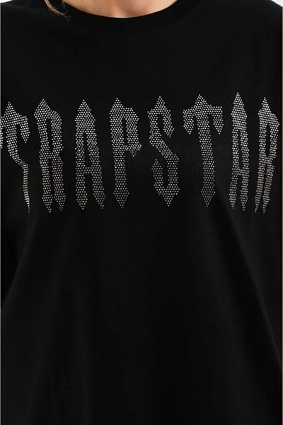 modaserdem Μπλουζάκι Unisex Oversize με πέτρινο σχέδιο - Μαύρο