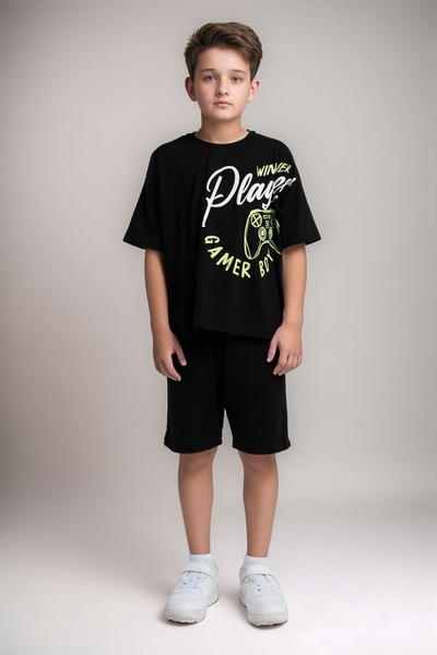 Loule Хлопчачий одяг: 100% бавовняний оверсайз-футболка та шорти, комплект із...