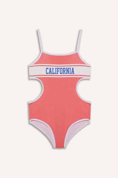 DeFacto New Season Girl's Combed Cotton Swimsuit
