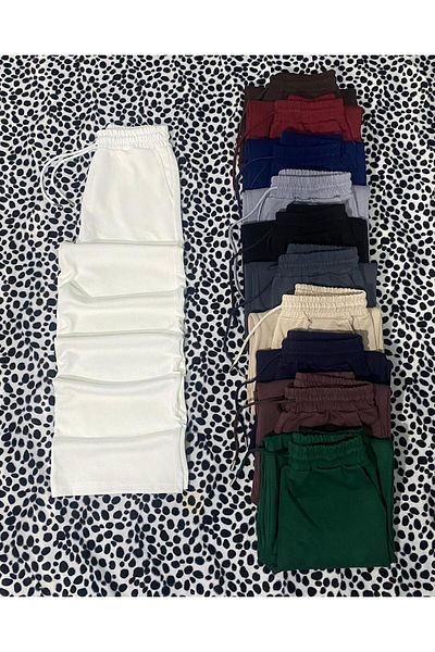 DÜVEN Φούτερ με φαρδύ πόδι Modal ECRU WIDE LEG