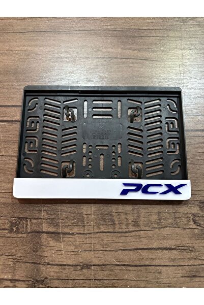 EFELER PLASTİK PLEKSİ MOTOR PLAKALIK PCX BEYAZ KABARTMA