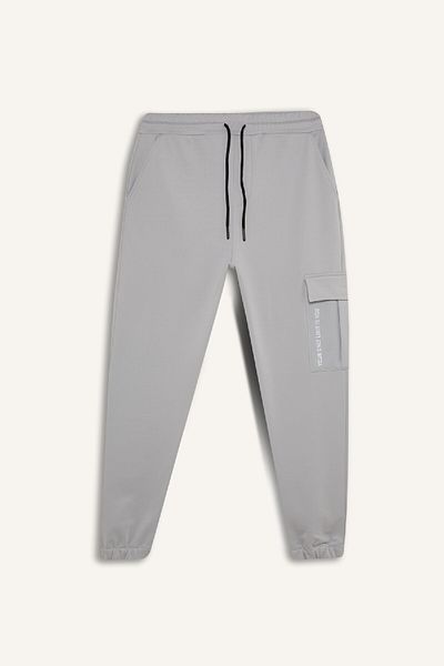 DeFacto DeFactoFit - Sports Jogger Sweatpants με τρεις τσέπες και κορδόνια στη μέση με ελαστικό πόδι D3741AX24WN