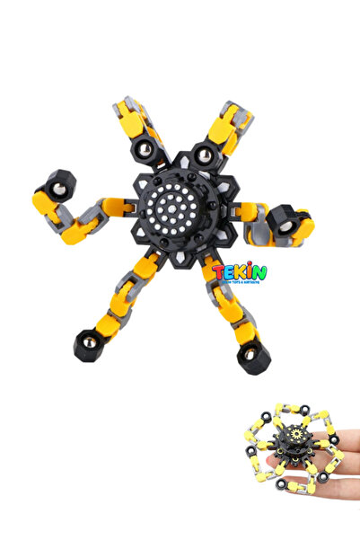 TEKİNOW Fingertip Stres Çarkı Stres Giderici Mantıksal Düşünme Çark Mekanik P...