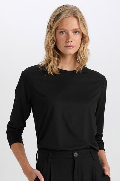 DeFacto Regular Fit Crew Neck Basic Plain Casual Long Sleeve T-Shirt A5028ax24wn