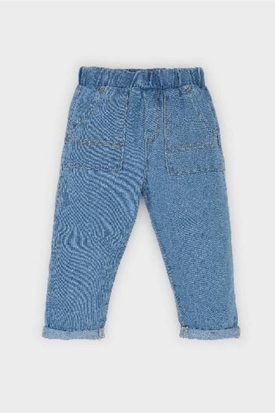 DeFacto Pantaloni de blugi cu talie elastică pentru bebeluși D9591A525SP