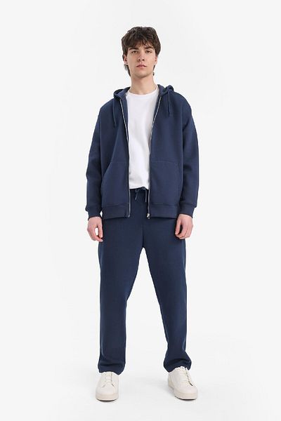 DeFacto Comfort Fit Hooded Soft Furry Inside Basic Plain Thick Zippered Sweatshirt D7599Ax25Sp