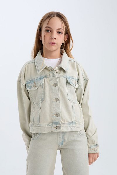 DeFacto Jachetă de jeans pentru fete D7104a825sp