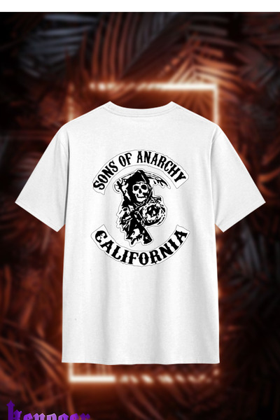 donamod تيشيرت للجنسين بياقة دائرية مطبوع عليه مسلسل أبناء الفوضى